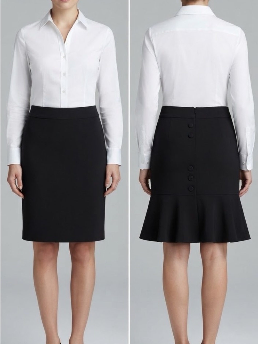 Larry Levine Black Pencil Skirt